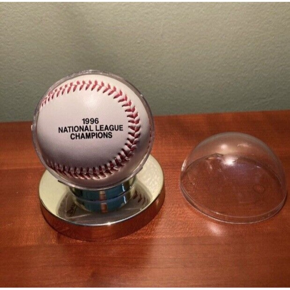 Atlanta Braves Commemorative MLB Braves 1997 Opening Day Baseball in Case - Picture 6 of 10
